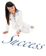 Foto: Business woman writing success Business woman writing success