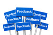 Illustration: Schilder mit Feedback Schilder mit Feedback