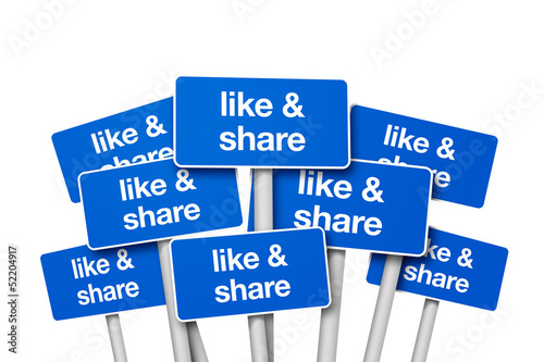Illustration: Like & Share Like & Share