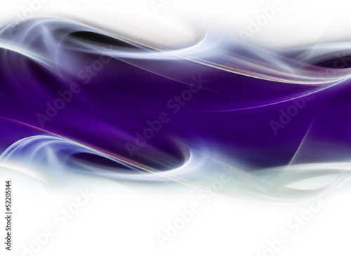 Illustration: Abstract gentle white waves on violet background Abstract gentle white waves on violet background