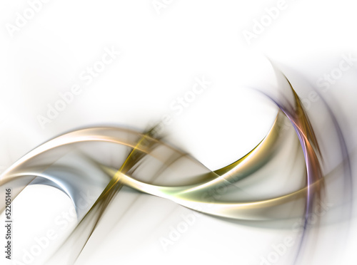 Illustration: Abstract gold and steel waves Abstract gold and steel waves