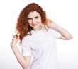 Foto: Portrait of the red-haired girl Portrait of the red-haired girl