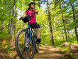 Healthy lifestyle - woman cycling