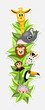 happy cartoon animals