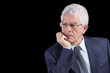Senior businessman thinking