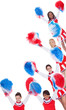 Photo: Group of young cheerleaders Group of young cheerleaders