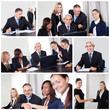 Set of various business images