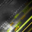 Bright hi-tech vector background