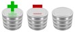 Datenbank, Daten sichern, löschen und leeres Symbol