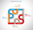 Vector: Infographic design template with paper tags. Infographic design template with paper tags.