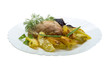 Fried chicken with potato