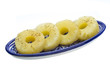 Marinated ripe pineapple