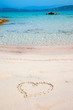 Paysage de plage en Corse