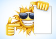 summer sun with list