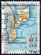 Foto: Map of Mozambique (Mozambique 1954) Map of Mozambique (Mozambique 1954)