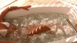 Laid down attractive woman in a jacuzzi