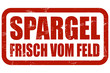 Grunge Stempel rot SPARGEL FRISCH VOM FELD