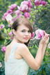 Spring portrait of a beautiful woman