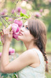 Spring portrait of a beautiful woman