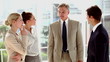 Boss talking with his staff