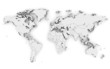 3d world map isolated