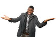 Photo: Smiling man with arms outstretched gesture Smiling man with arms outstretched gesture