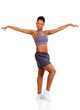 Photo: fit afro american woman stretching fit afro american woman stretching
