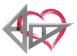 Photo: set squares and heart set squares and heart
