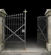 wrought-iron gate