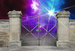 wrought-iron gate