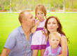 Happy family outdoors