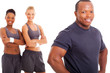 fit african man close up