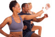 group of fit people exercising