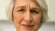 Old woman seeming sad