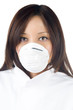 Asian researcher with mask