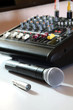 microphone and mixer