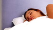 Brunette woman sleeping