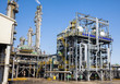 Chemical plant in the blue sky