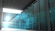 Screen showing futuristic situation