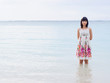 사진:beautiful asian woman in the sea beautiful asian woman in the sea