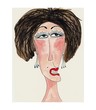 Portrait of woman. Watercolours on paper