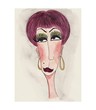 Illustration: Portrait of woman. Watercolours on paper Portrait of woman. Watercolours on paper