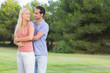 Loving couple standing