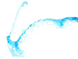 Water splash on white background