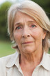 Unhappy older woman