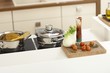 Closeup kitchen worktop