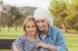 Little girl smiling with her grandmother