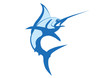 Marlin vector, swordfish illustration