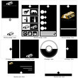 black and white template design.