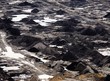 Industrial landscape of a working mine